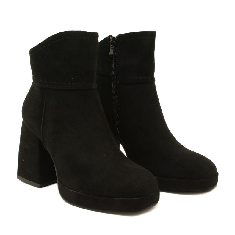 M.Daszyński Women's boots, suede fur insulated with black 5 M.Daszyński Women's boots, suede fur insulated with black 5