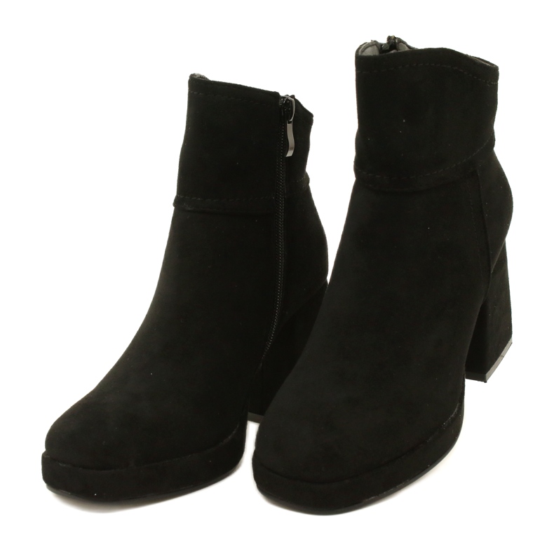 M.Daszyński Women's boots, suede fur insulated with black 3 M.Daszyński Women's boots, suede fur insulated with black 3