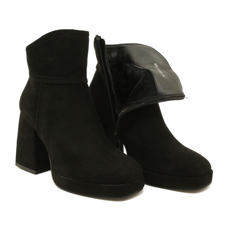 M.Daszyński Women's boots, suede fur insulated with black 6 M.Daszyński Women's boots, suede fur insulated with black 6