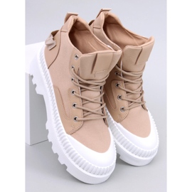 High-top sneakers with Tinli Khaki protector beige 1