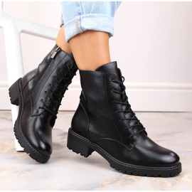 Black Vinceza women's boots with embellishments 1
