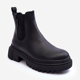 Leather Boots Insulated Chelsea Boots Big Star MM274619 Black 1 Leather Boots Insulated Chelsea Boots Big Star MM274619 Black 1