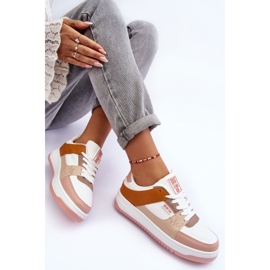 Women's Sports Shoes Sneakers Big Star MM274355 Brown and Pink white 1