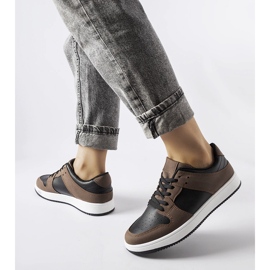 Inna Brown and black Jacqueline sneakers 1