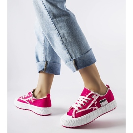 Inna Pink Coolidge platform sneakers 1