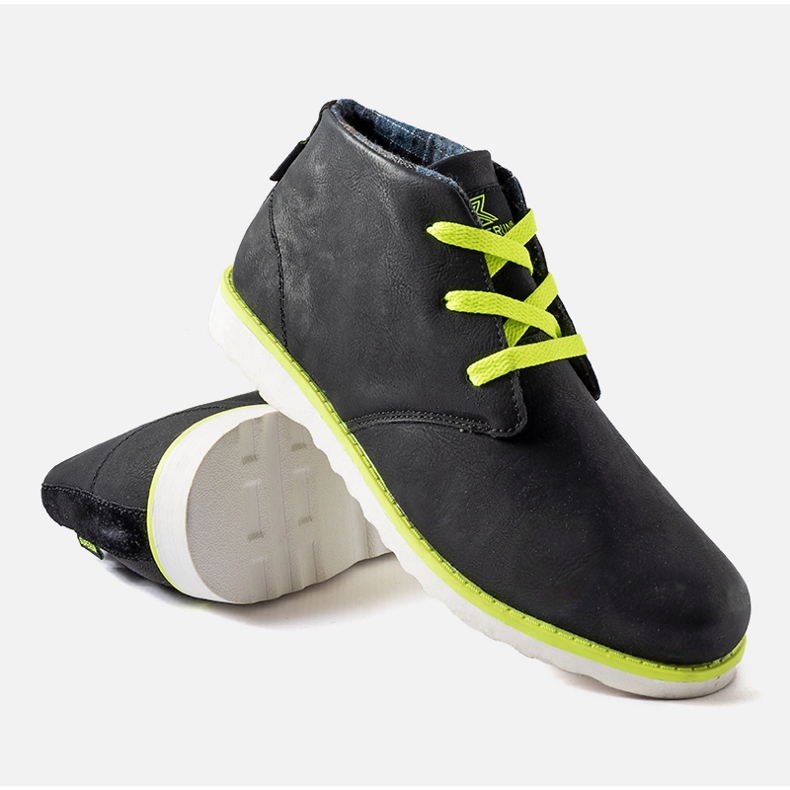 Black and neon Haytham men's shoes 1 Black and neon Haytham men's shoes 1