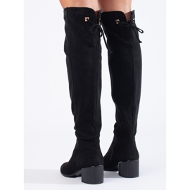 Goodin Stylish boots with a decorative heel black 2
