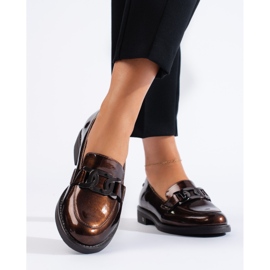 Lacquered brown shoes by W. Potocki 1