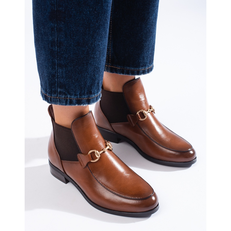 Women's boots Jodhpur heel Vinceza brown 1 Women's boots Jodhpur heel Vinceza brown 1