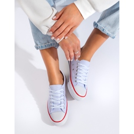 Classic white women's Shelovet sneakers 1
