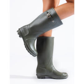 Women's green Wellington boots with Shelovet buckle 1