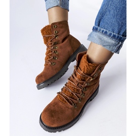 Hayed brown eco-suede ankle boots 1 Hayed brown eco-suede ankle boots 1