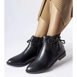 Black classic Chelsea boots with Adua zircons 2