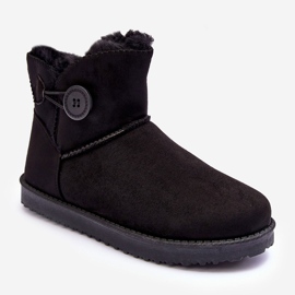 Insulated Women's Snow Boots With Decoration, Black Siriol 1