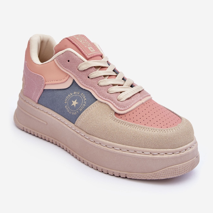 Women's Sports Shoes Big Star MM274233 Pink and Beige 2 Women's Sports Shoes Big Star MM274233 Pink and Beige 2