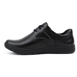 KOMODO Men's leather shoes Casual 923K black 1