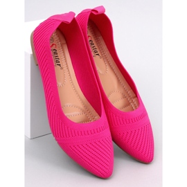 Kayla Fuchsia woven ballet flats pink 1