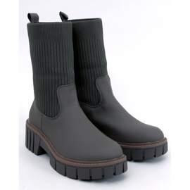 Ruddins Kaki high Chelsea boots with a flexible upper green 1