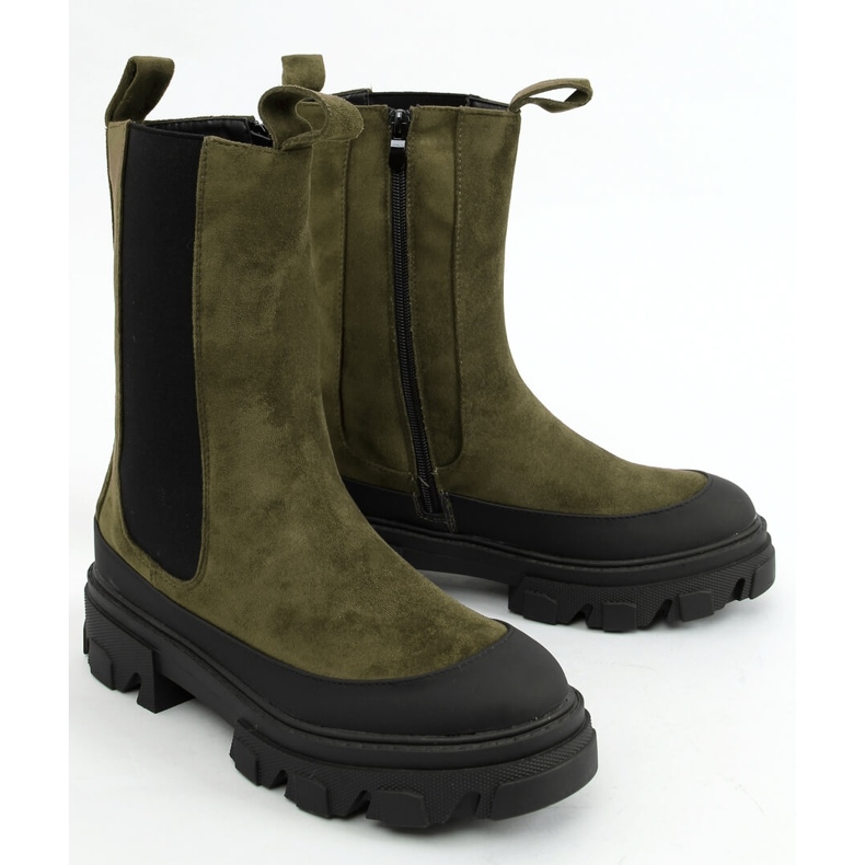 High Chelsea boots Telma Green 1