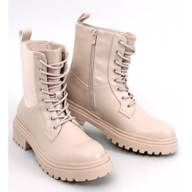 Rettke Beige lace-up ankle boots 1