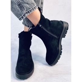 Lanier Black suede ankle boots 1