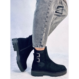 Lanier Black suede ankle boots 2