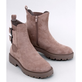 Lanier Taupe suede ankle boots beige 1