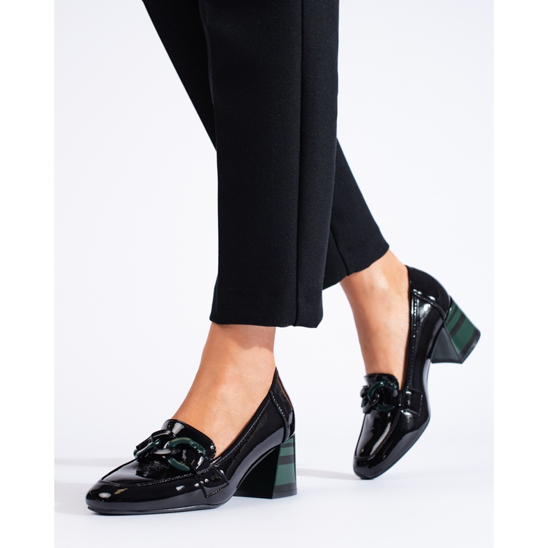 Elegant black patent women's shoes by Shelovet 1 Elegant black patent women's shoes by Shelovet 1