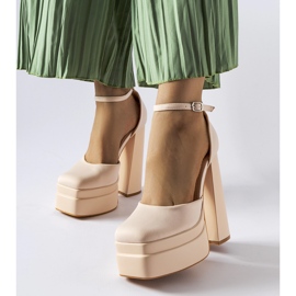 Beige Romines high heel pumps 1