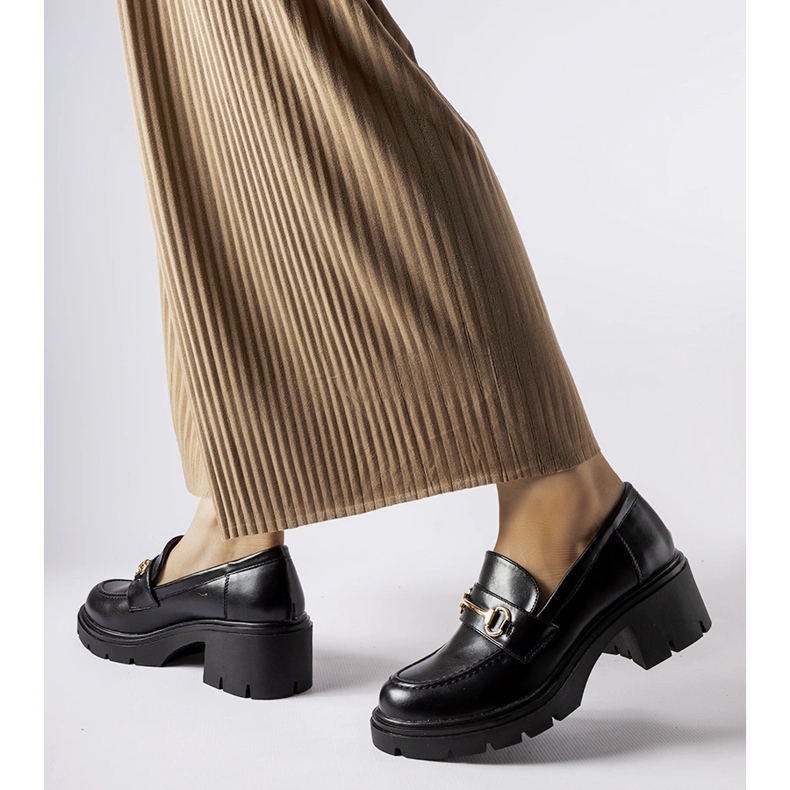 Black Fabrizio high-heeled shoes 1