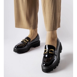Inna Black patent Clay shoes 1