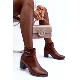 Sergio Leone Women's Warm Boots With Brown Astrid Ornament 6