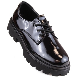 Filippo W PAW465 black patent lace-up shoes 1