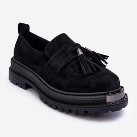 PS1 Suede Shoes Women's Moccasins Black Ramvli 1 PS1 Suede Shoes Women's Moccasins Black Ramvli 1