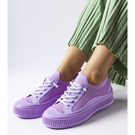 Purple slip on Callimaco sneakers violet 1