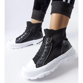 Inna Fredo high sock black sneakers 1