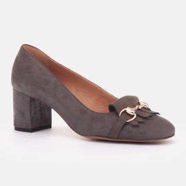 Marco Shoes Pumps with fringes brown 1