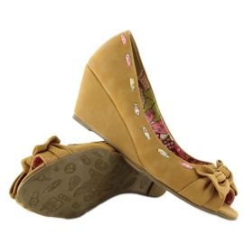 Pumps wedges 77-79 camel brown 2