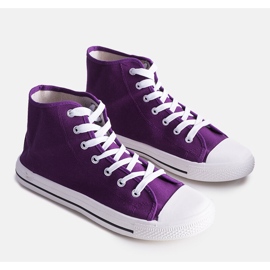Maximo purple high-top men's sneakers 1