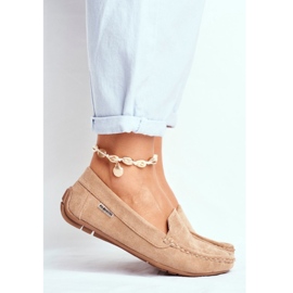 Evento Women's Loafers Beige Suede Morreno 2