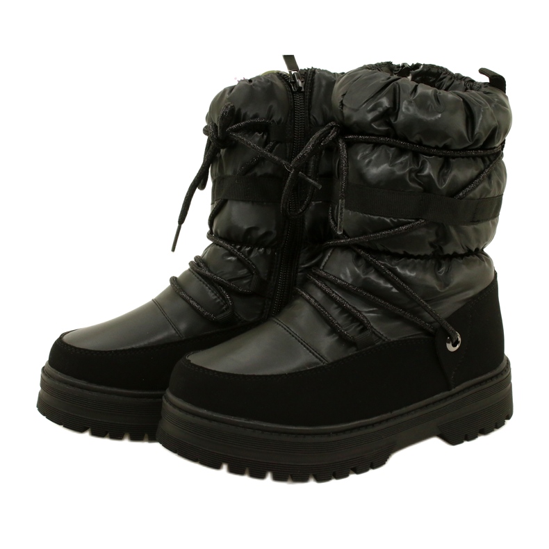 Waterproof Girls' snow boots Miss Evento 23Dz23-6585 black 3