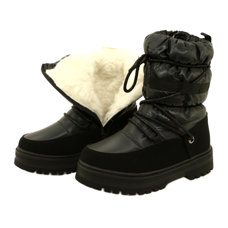 Waterproof Girls' snow boots Miss Evento 23Dz23-6585 black 4