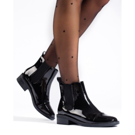TRENDI Elegant lacquered Chelsea boots black 2