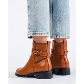Brown classic insulated women's boots by Shelovet 1