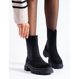 Shelovet black suede ankle boots 1 Shelovet black suede ankle boots 1