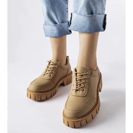 Brown shoes with a matte finish from Severino beige 1