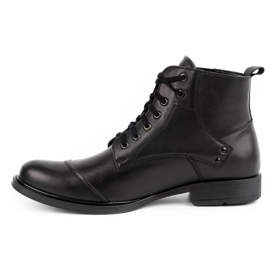 Olivier Men's winter leather boots 7005KB black 3 Olivier Men's winter leather boots 7005KB black 3
