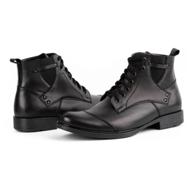 Olivier Men's winter leather boots 7005KB black 4 Olivier Men's winter leather boots 7005KB black 4