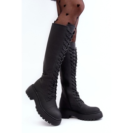 PS1 Black Bergdis Lace-up, Insulated Over-the-Knee Over-the-Knee Boots 1