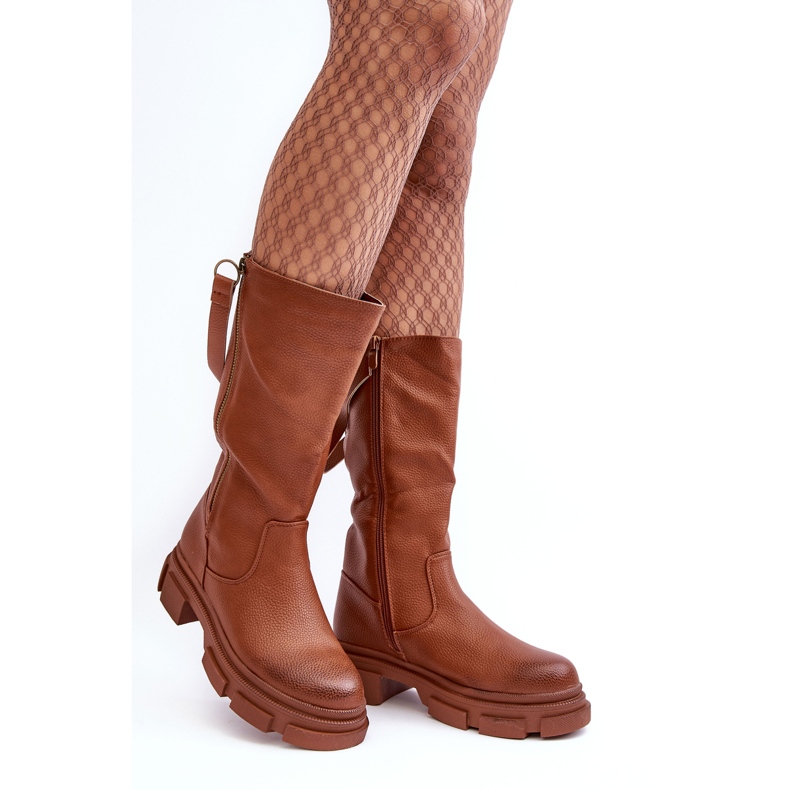 PS1 Brown Lizames Mid-Calf Boots 1 PS1 Brown Lizames Mid-Calf Boots 1
